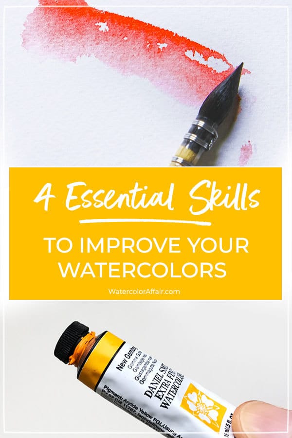 If you're looking to boost your watercolor skills take a look at these 4 important tips